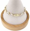 2003 Bransoletka elegancka złota 17+2cm pozłacana 14k 